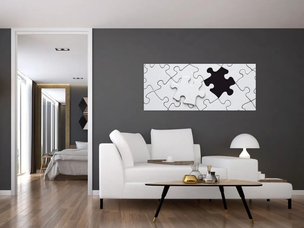 Tablou cu puzzle (120x50 cm)