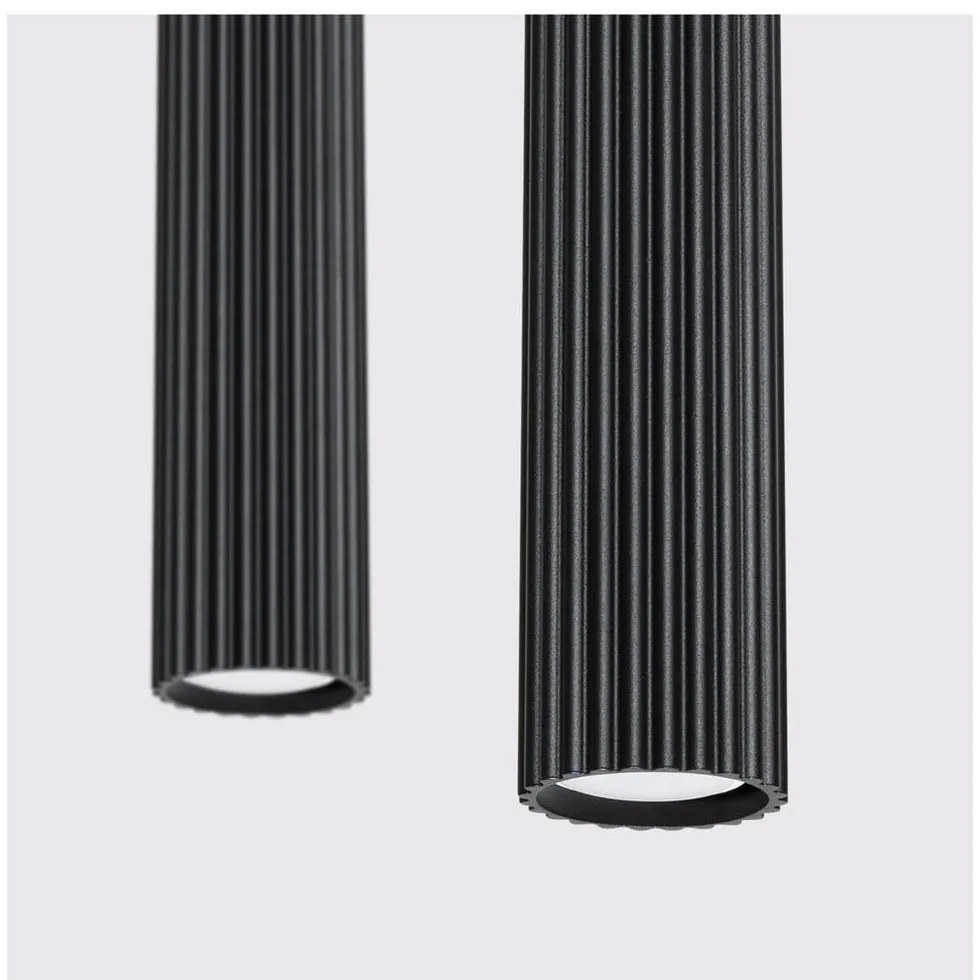 Lustră neagră din metal Gleam – Sollux