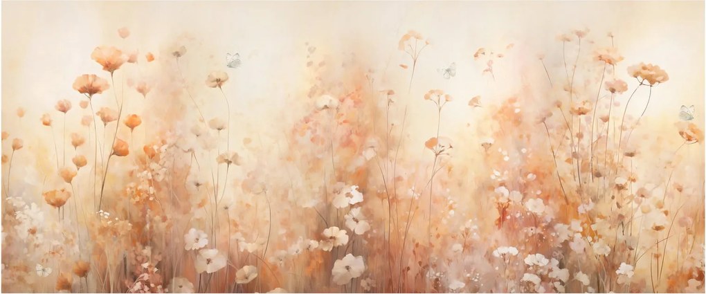 Tablou - Model de flori sălbatice (120x50 cm)