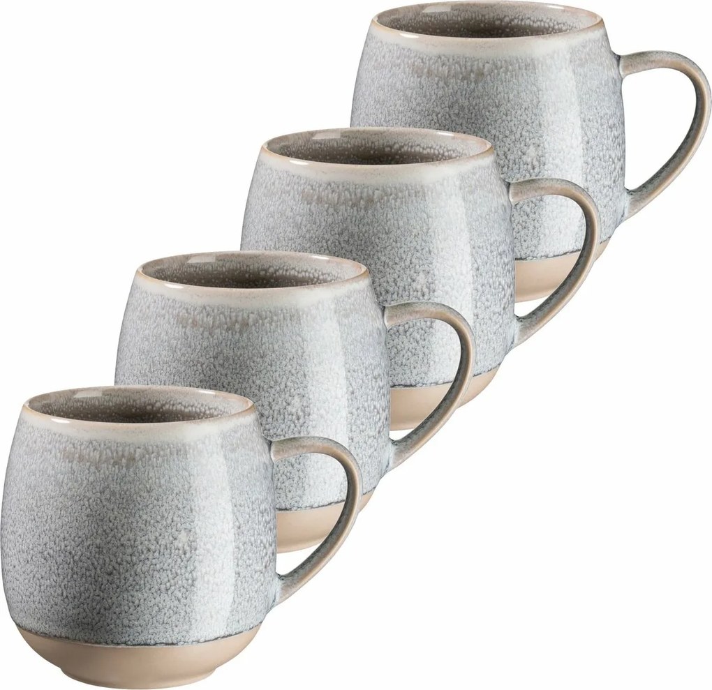 Mäser Set de 4 căni AQUATA – 355 ml, gri, 355 ml