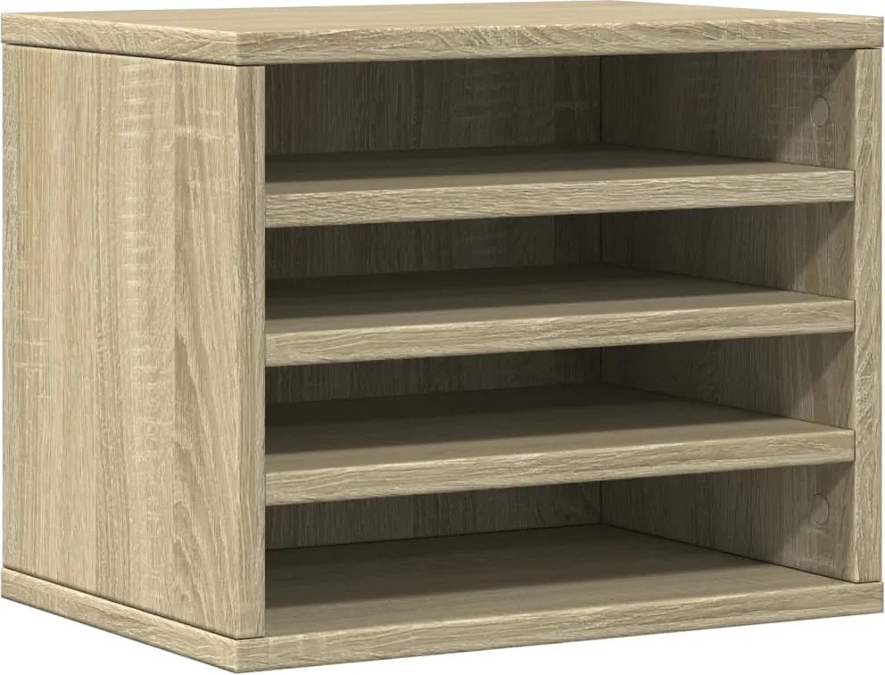 vidaXL Organizator birou, stejar sonoma, 36x26x29,5 cm lemn prelucrat