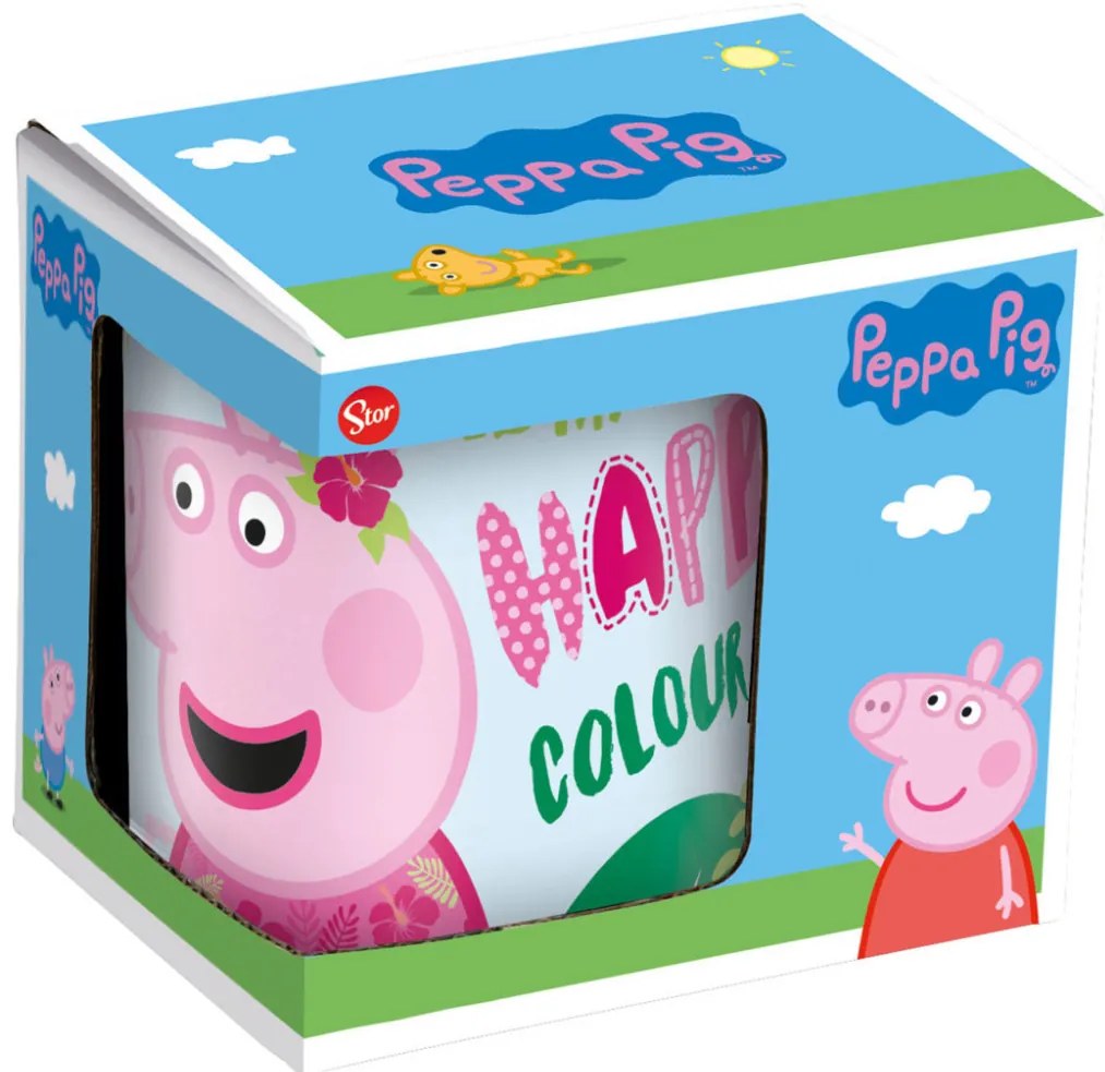 Purcelușa Peppa Pink cană din porțelan 235 ml (8 oz) în cutie de cadou