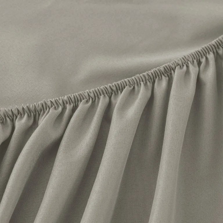 Cearsaf din microfibra MICROVELLE gri deschis 90x200 cm