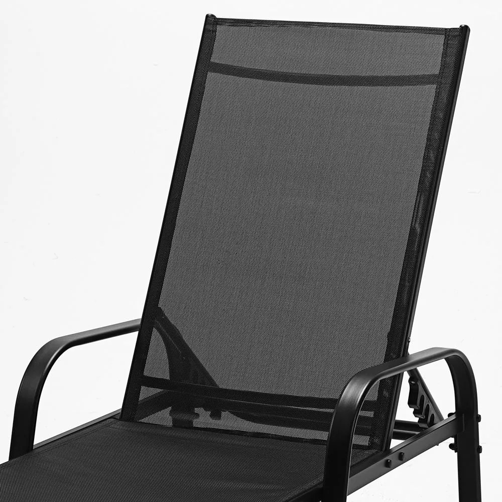 Șezlong relaxant reglabil Avenberg MARGARITA negru