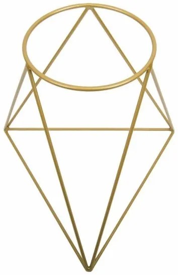Suport de ghiveci TRIANGL 40x45 cm auriu