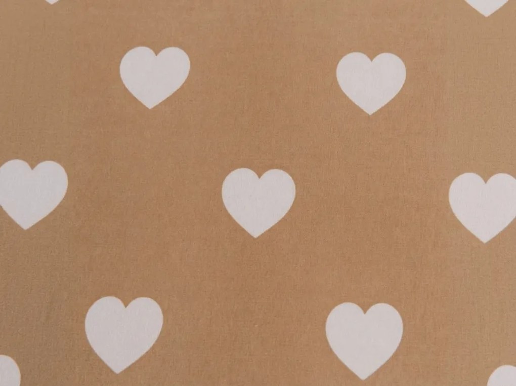 Cearsaf din microfibra CARAMHEART maro 180x200 cm