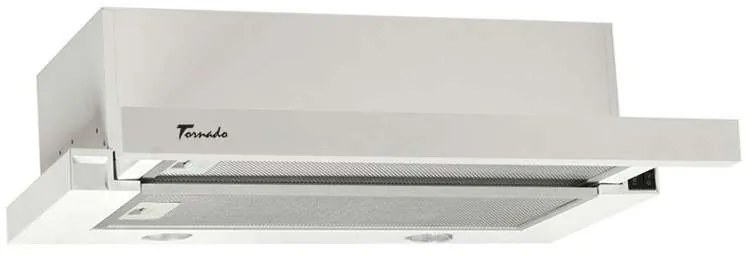Hota Telescopica Incorporabila Tornado Sondo 700 (60), 1 motor, latime 60 cm, 2 viteze, absorbtie 700 m3/ora, Alb
