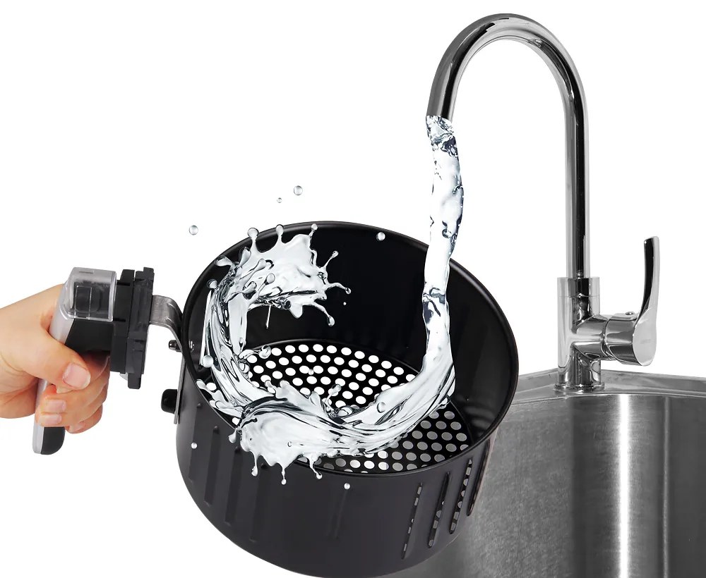 Deuba Cuptor cu aer cald FRYER 1 negru - 9 in 1 cu ecran tactil 1485 W 3,6 l