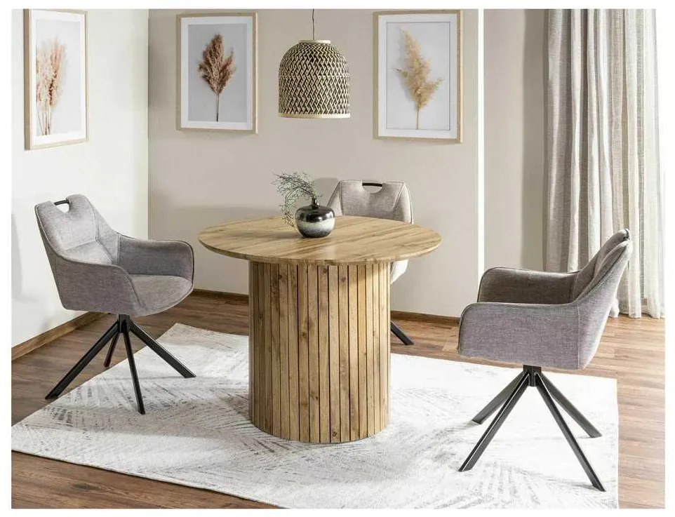 Masă de bucătărie Goras 100 cm, stejar artisan