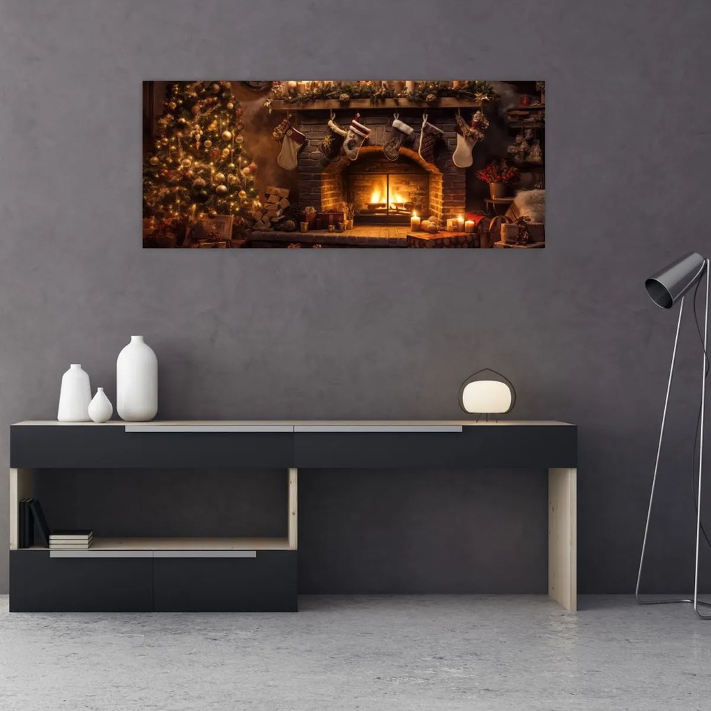 Tablou - Atmosfera de Crăciun (120x50 cm)