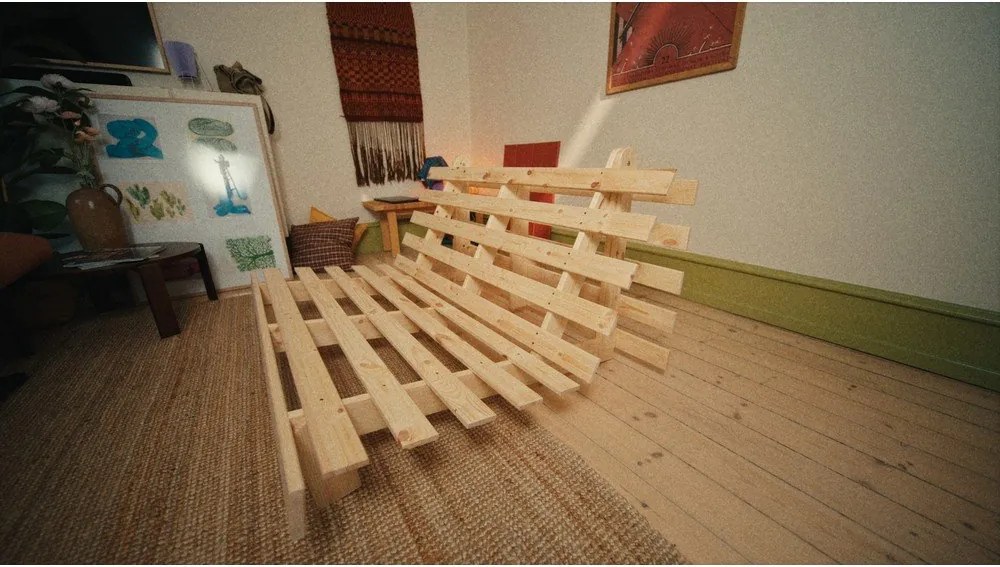 Canapea gri închis extensibilă 140 cm Roots – Karup Design