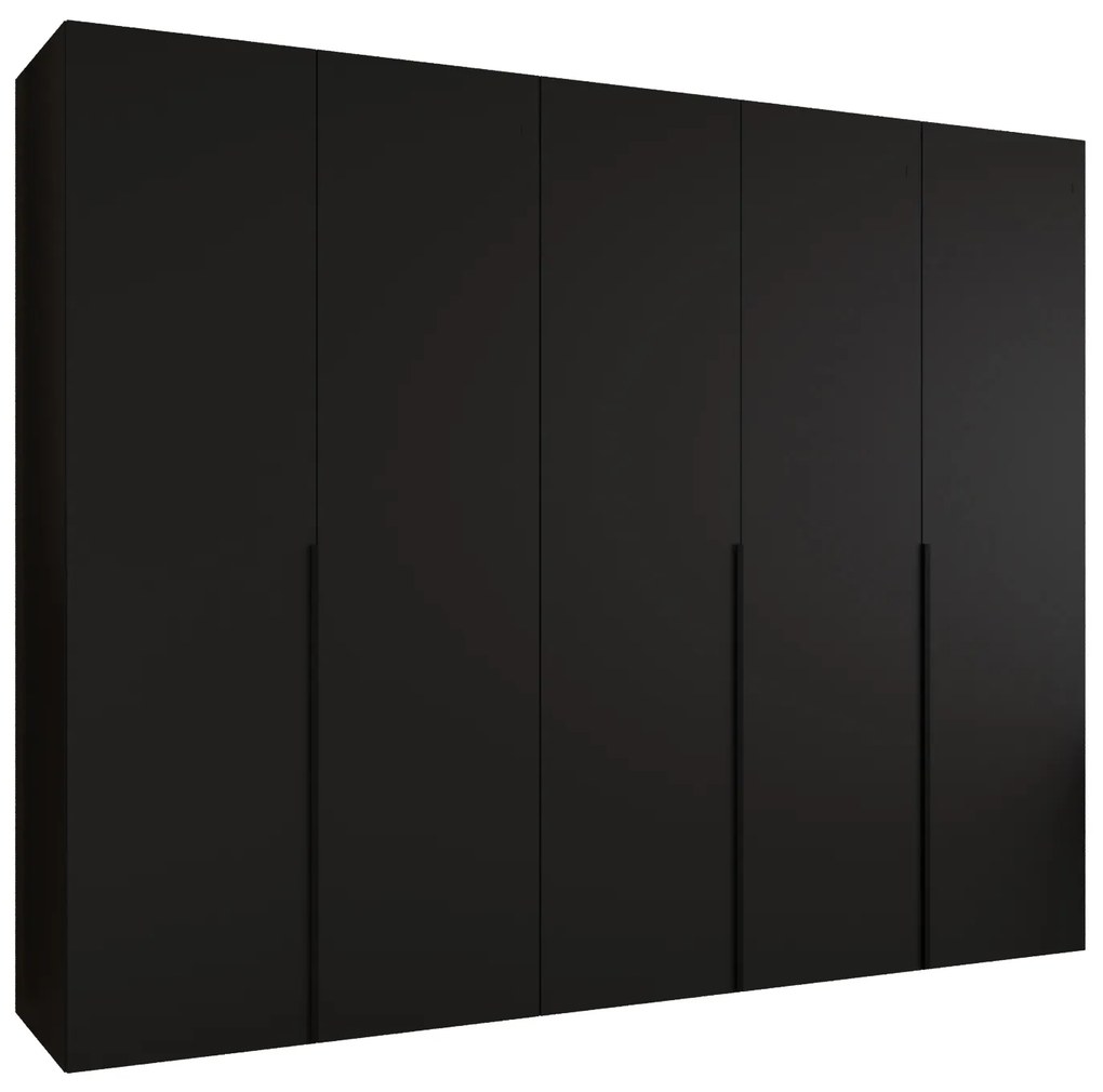Dulap de haine 250 cm Alice 1 (Negru + Negru). 1126129