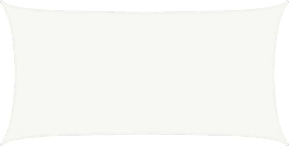 vidaXL Pânză parasolar, alb, 2,5 x 4,5 m, HDPE, 160 g/m²