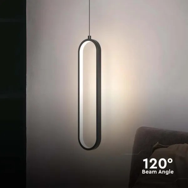 Lustră LED pe cablu LED/13W/230V 4000K negru