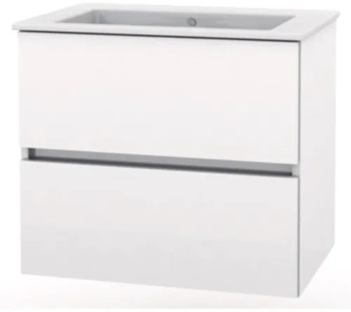 ROCA Mobilier baie, cu lavoar, roca cube , l.80xa.43cm, alb