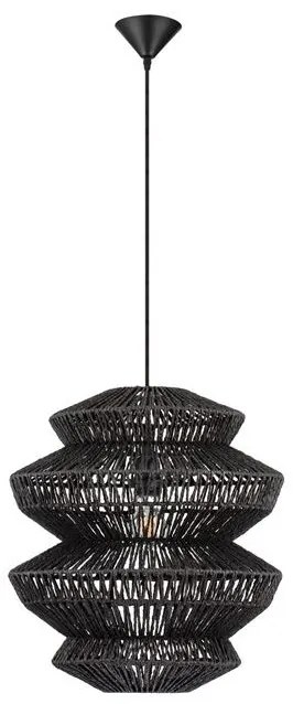 Lustra/Pendul design natural NUA negru