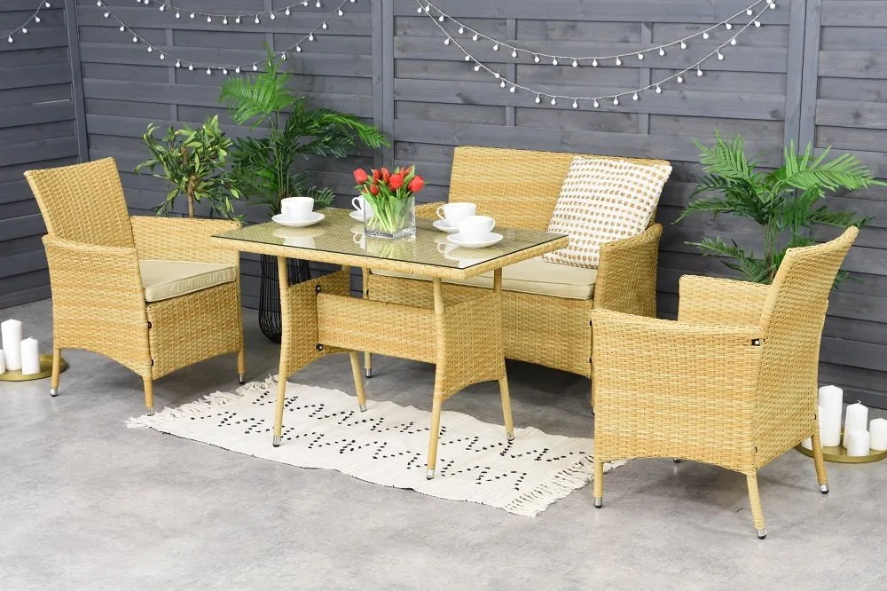 Mobilier de gradina Polyrattan Valetta Garden Point bej