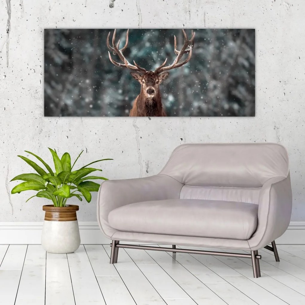Tablou - Cerbul majestic (120x50 cm)