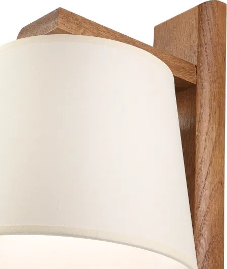 Aplica de perete AIDA 1xE27/15W/230V stejar/crem