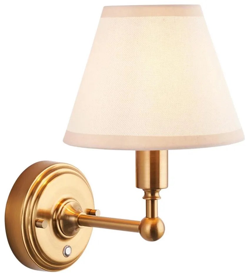 Lampă LED reîncărcabilă dimabilă de perete Endon 114830 BURLEY LED/1,5W/5V alamă/crem