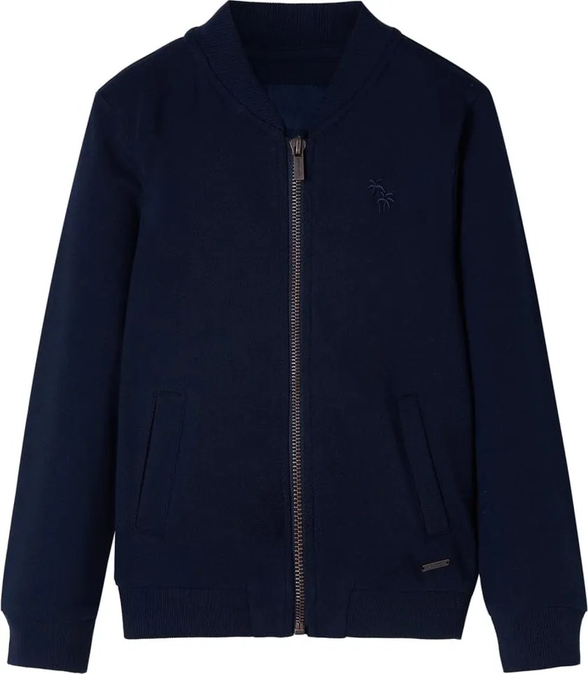 vidaXL Hanorac pentru copii cu fermoar, bleumarin, 92