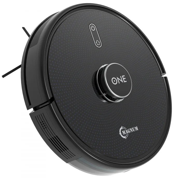 Aspirator robot MAGNUM ONE, Li-Ion 2600 mAh, 30 W, 2700 Pa, Curatare uscata, Filtrare în 3 etape, Wi-Fi, Control vocal, Negru