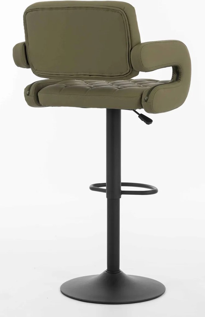 HR8403W Scaun Khaki Piele Ecologica Premium Soft cu Bază Neagră