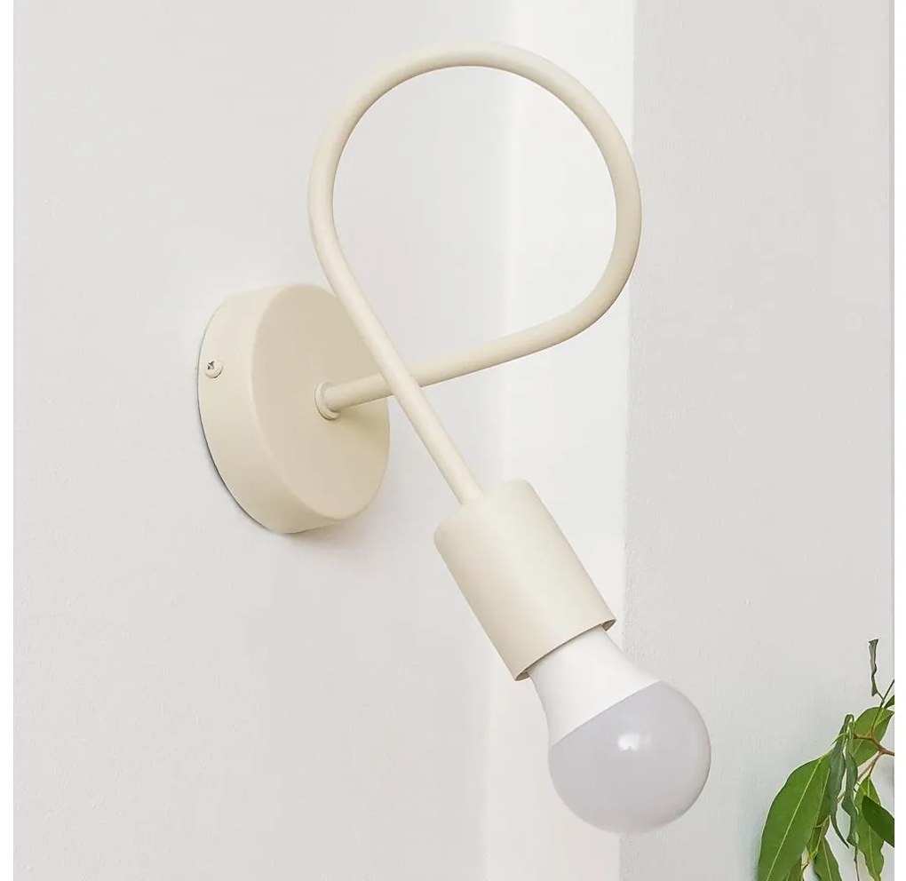 Aplica de perete OXFORD, 1xE27/15W/230V, crem