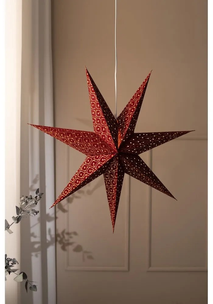 Decorațiune luminoasă de Crăciun burgundy suspendată Baroque – Markslöjd