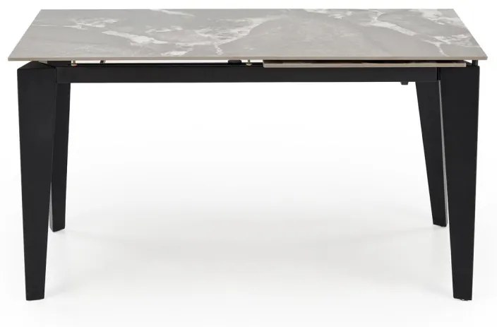 Masa extensibila Felix marmura gri/negru L141-201 cm