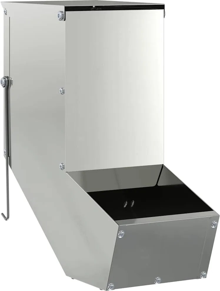 vidaXL Urmărire pentru iepuri Argintiu 12,5 x 26 x 28,5 cm