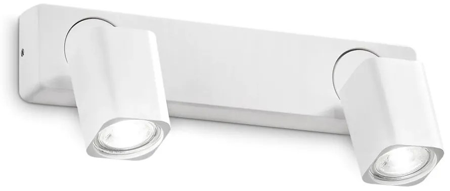 Aplica cu 2 Spoturi directionabile Rudy ap2 square, alba