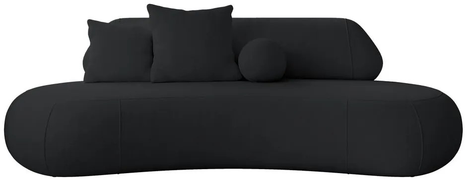 Canapea trei locuri Bally (negru + negru). 1100112
