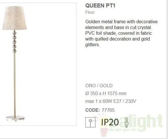 Lampadar lampa de podea QUEEN PT1 077765