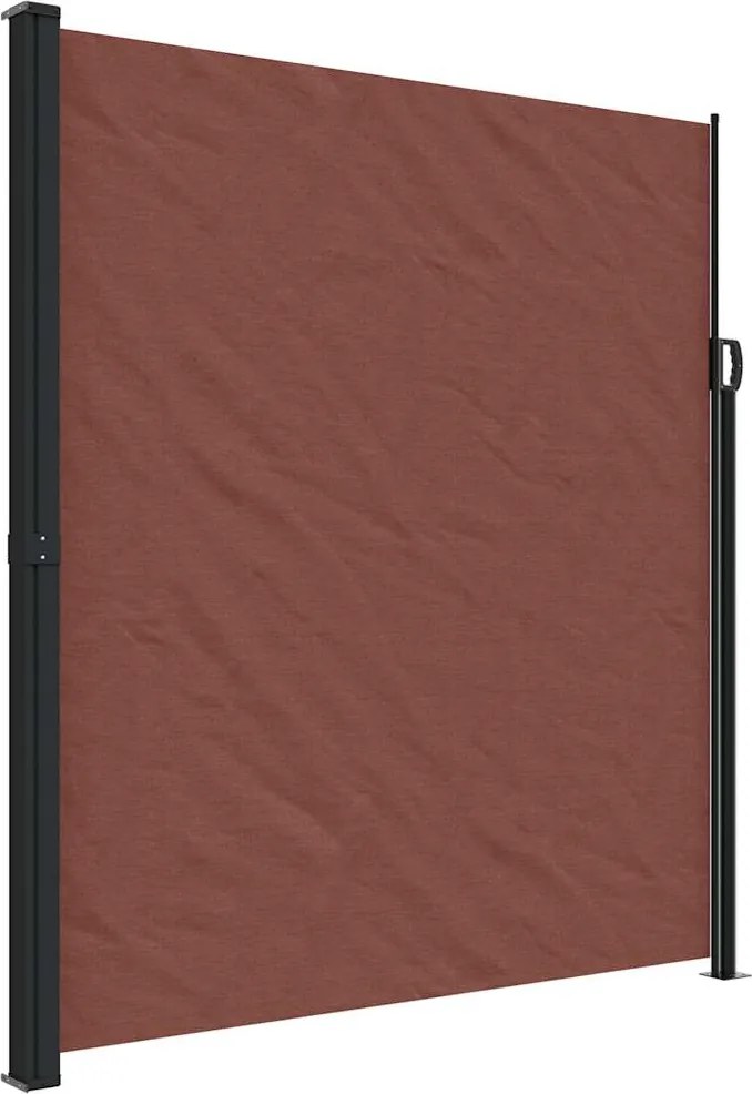 vidaXL Copertina laterală retractabilă, maro, 220x500 cm