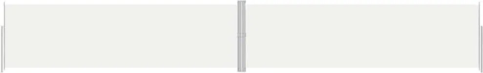 vidaXL Copertină laterală retractabilă, crem, 180x1200 cm