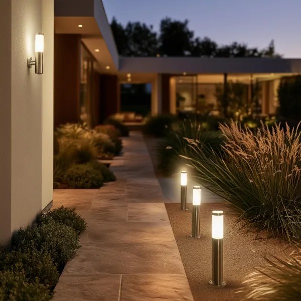 BRILAGI - Lampă LED de exterior ELIA, 1x E27/7W/230V, 4000K, IP44, 50 cm, crom