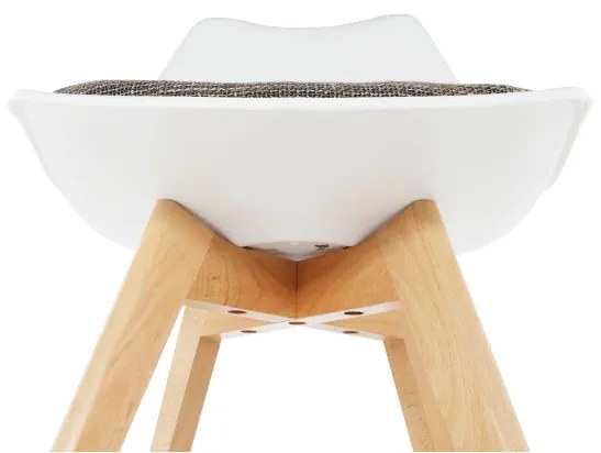 Scaun Culoare Alb / Maro, DAMARA