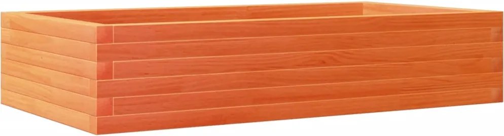 vidaXL Jardinieră de grădină, maro ceruit, 110x60x23cm, lemn masiv pin