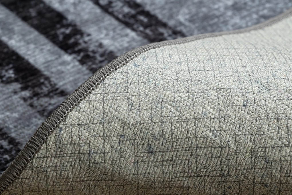 MIRO 51325.805 covor lavabil Geometric, linii anti-alunecare - gri - SECUNDAR-COTATI PRODUSUL