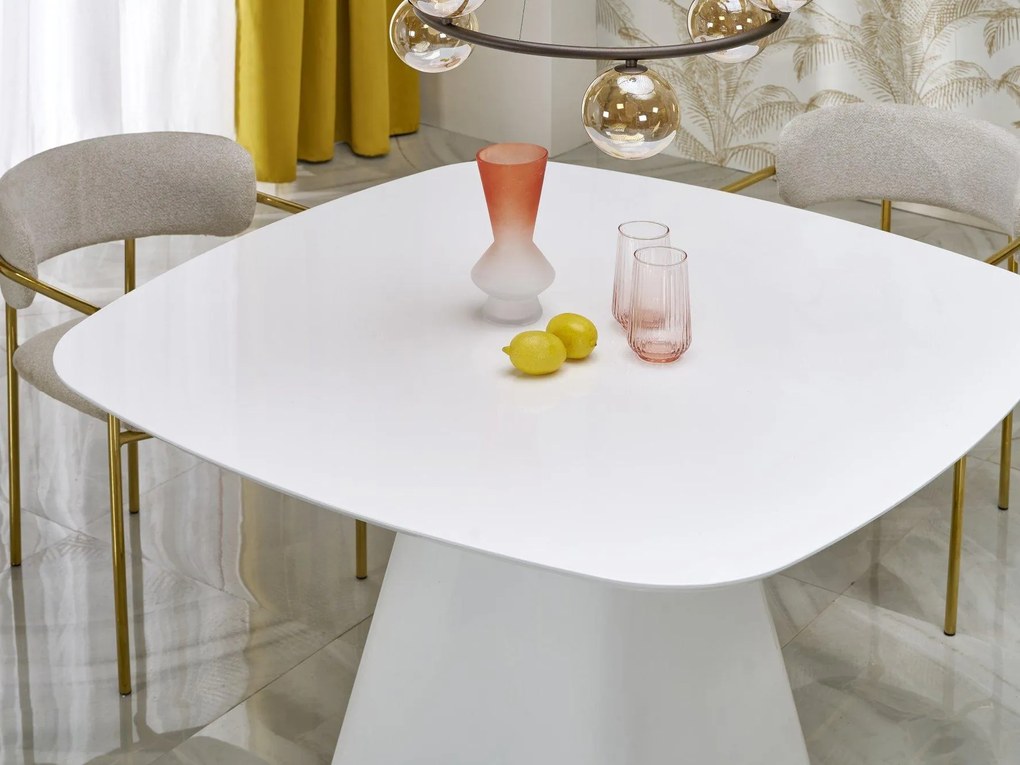 Masă de sufragerie Flover (alb) (pentru 4 persoane). Promo -6%. 1092392