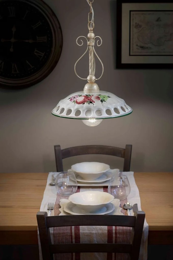 Lustra design clasic realizat manual din ceramica NAPOLI