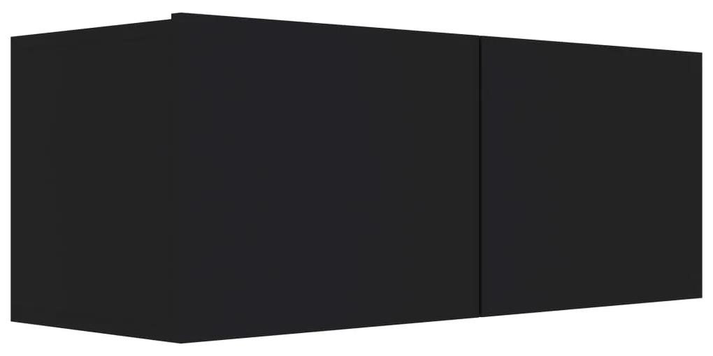Comoda TV, negru, 80 x 30 x 30 cm, PAL 1, Negru, 80 x 30 x 30 cm
