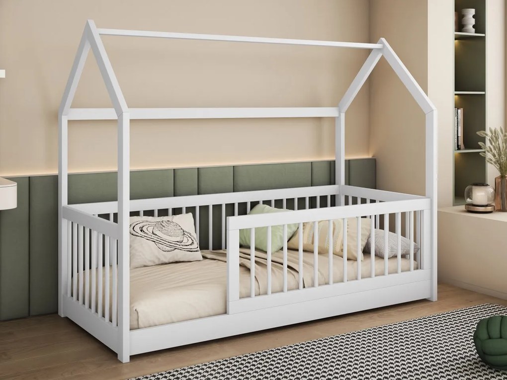 Pat pentru copii 80 cm Godna (Alb) (cu somieră). Promo -17%. 1103313