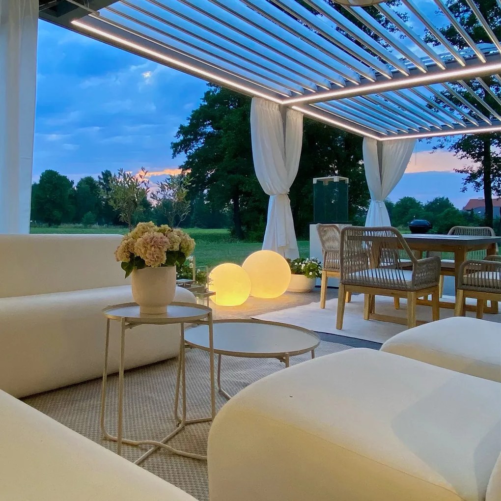 Lampă modernă de exterior albă 56 cm IP65 - Nura