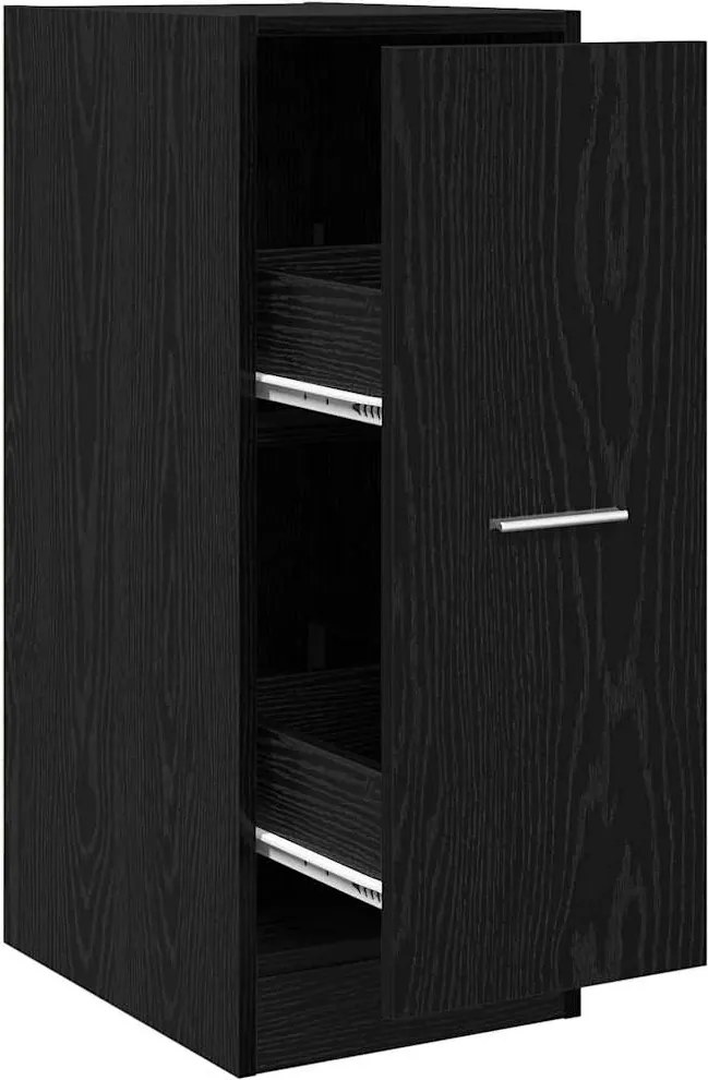 vidaXL Cabinet de Apotecă Stejar negru 30 x 41 x 77.5 cm Lemn compozit