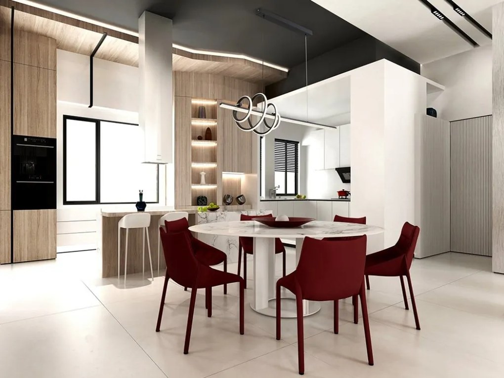 Lustra LED design modern Tornado