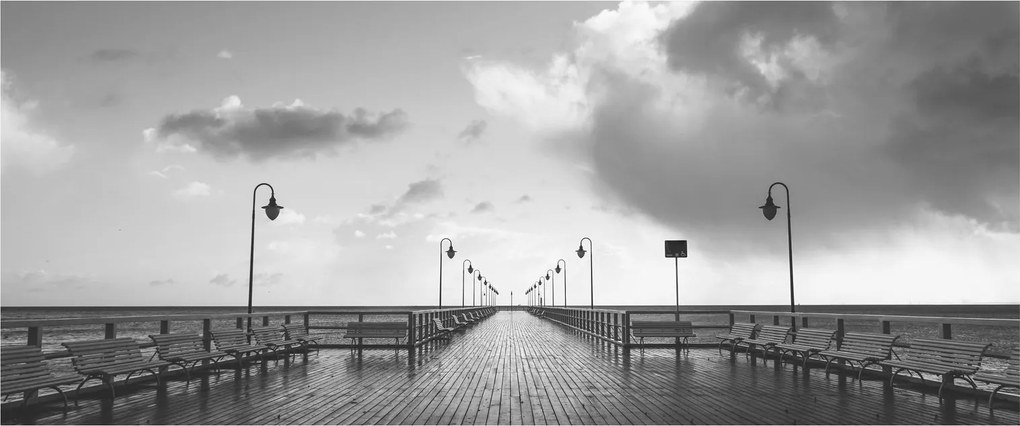 Tablou - Promenada la mal (120x50 cm)