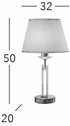 Lampă de cristal de masă Kolarz 330.71.8C IMPERIAL 1xE27/60W/230V auriu/bej