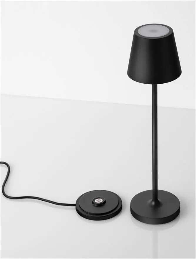 Veioza/Lampa de masa LED portabila exterior IP54 PETIT antracit